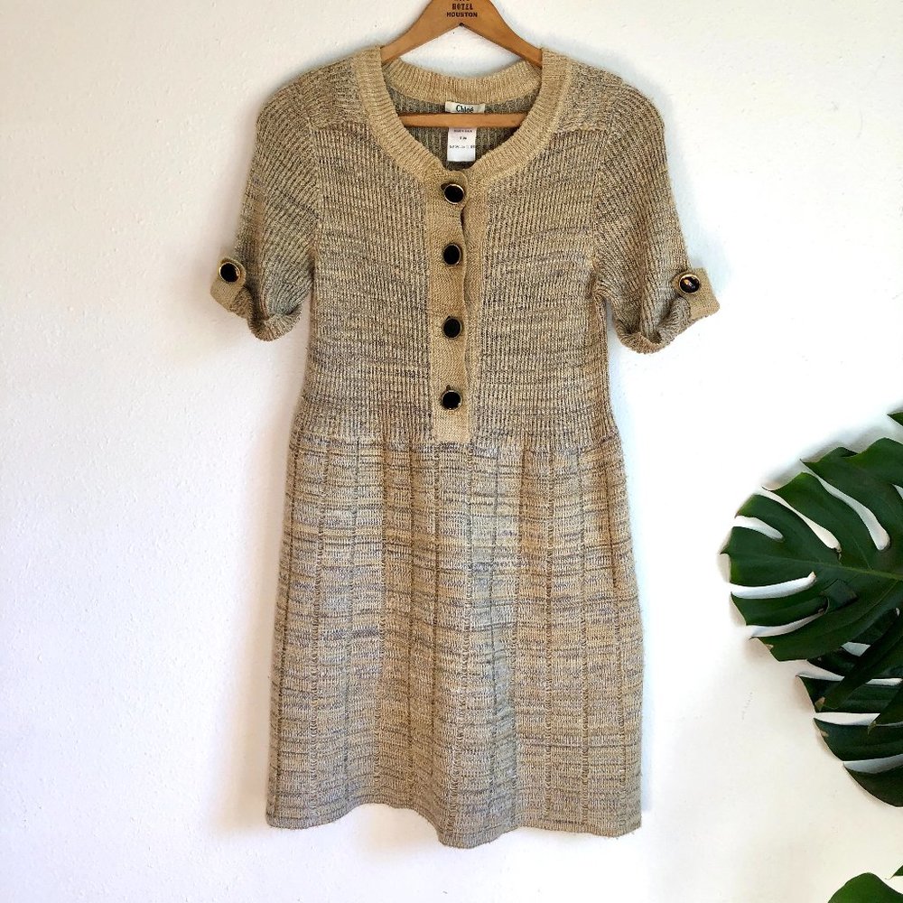 Chloe Sweater Mod Shift Mini Dress